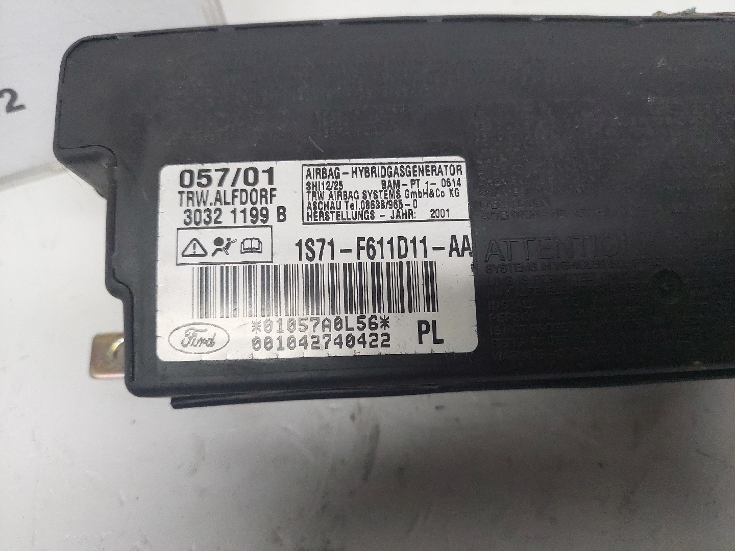 Airbag banco esquerdo FORD Mondeo III (B5Y) Imagem-2