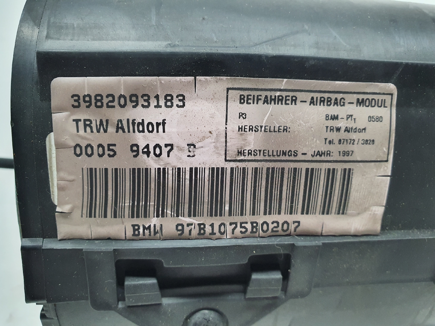 Airbag Passager BMW 3 (E36) Imagem-3 Airbag Passager BMW 3 (E36) Imagem-3