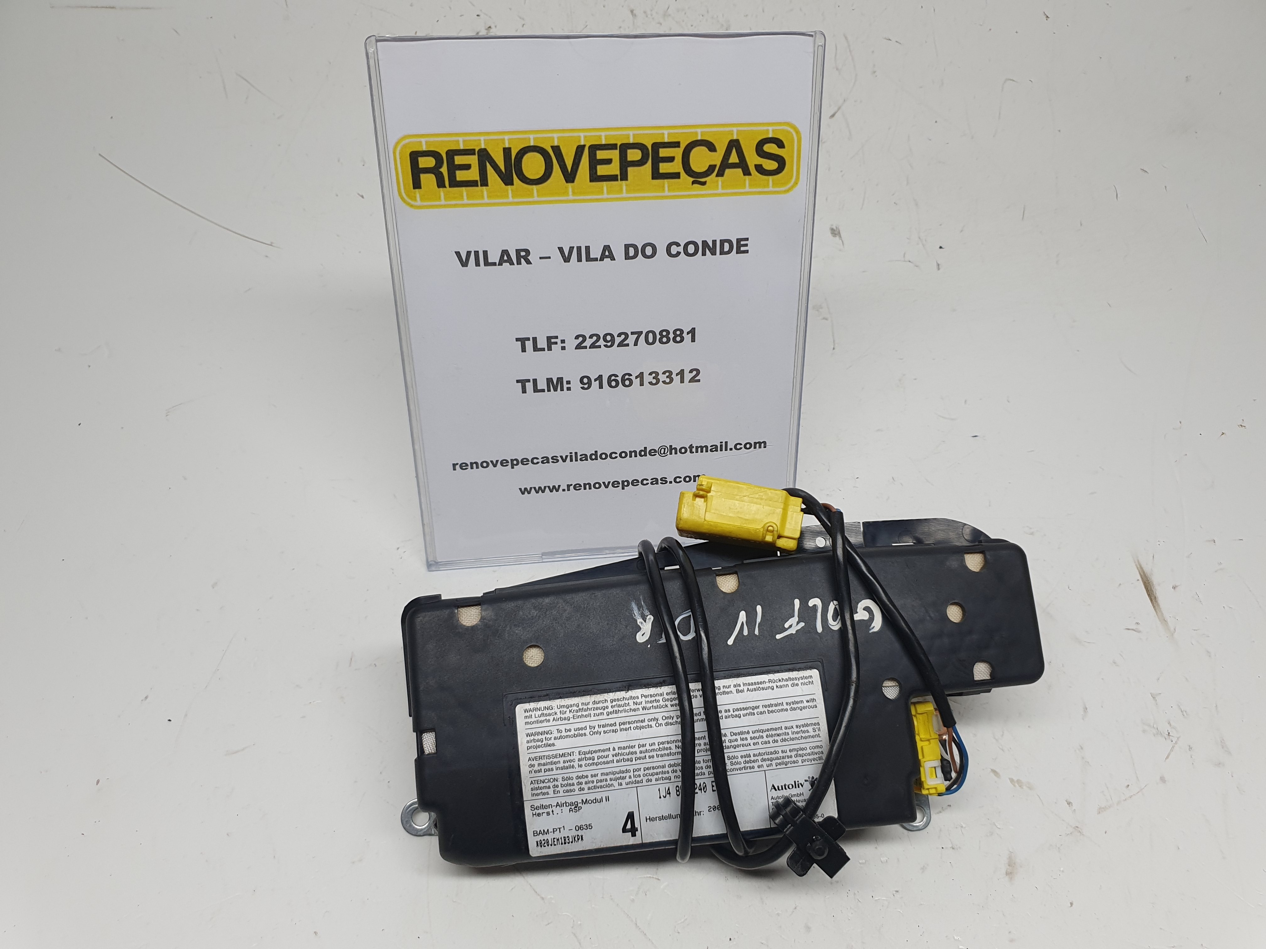 Airbag banco direito VOLKSWAGEN Golf IV (1J1)