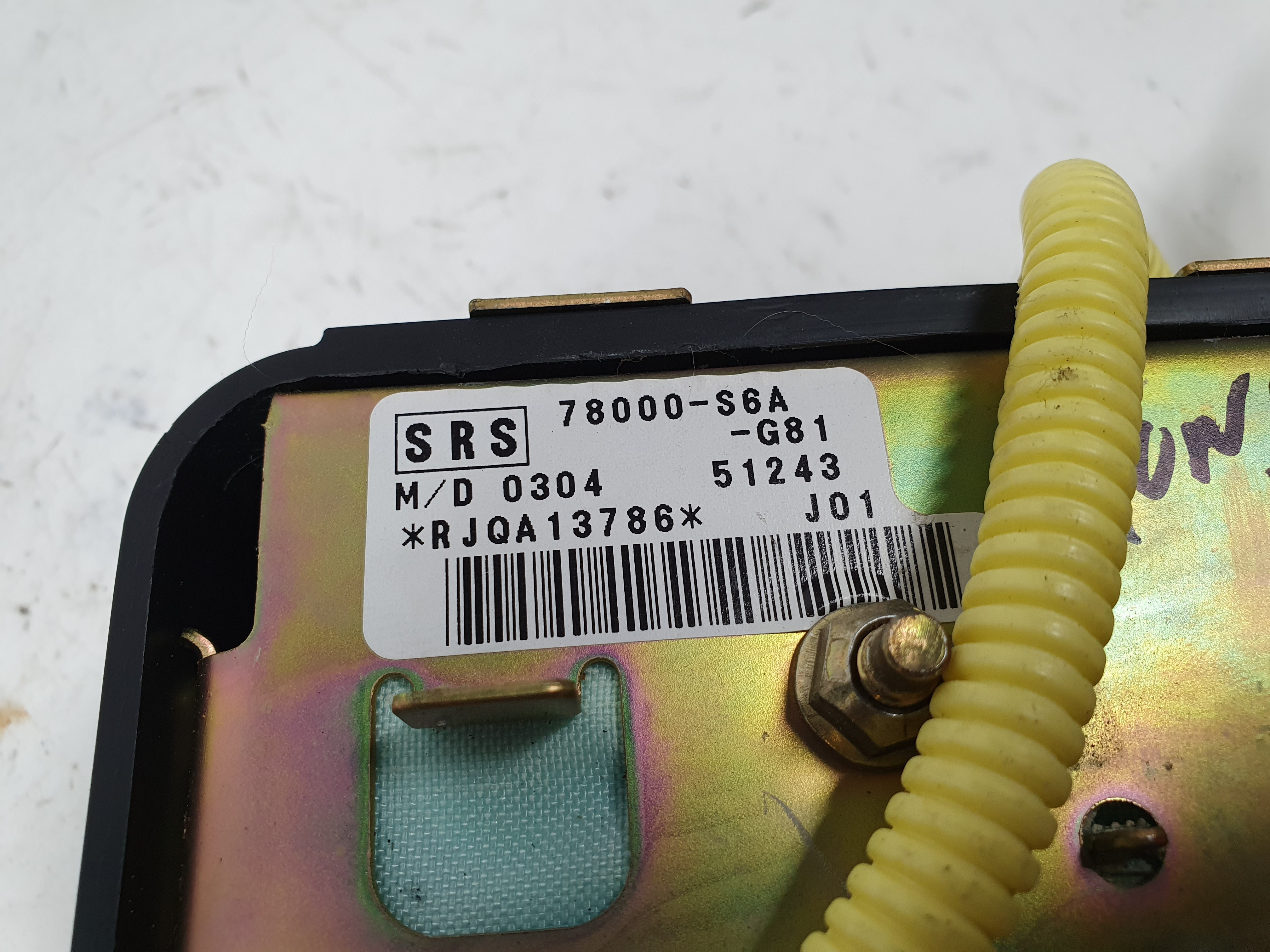 Airbag banco direito HONDA Jazz II (GD_, GE3_, GE2_) Imagem-1 Airbag banco direito HONDA Jazz II (GD_, GE3_, GE2_) Imagem-1