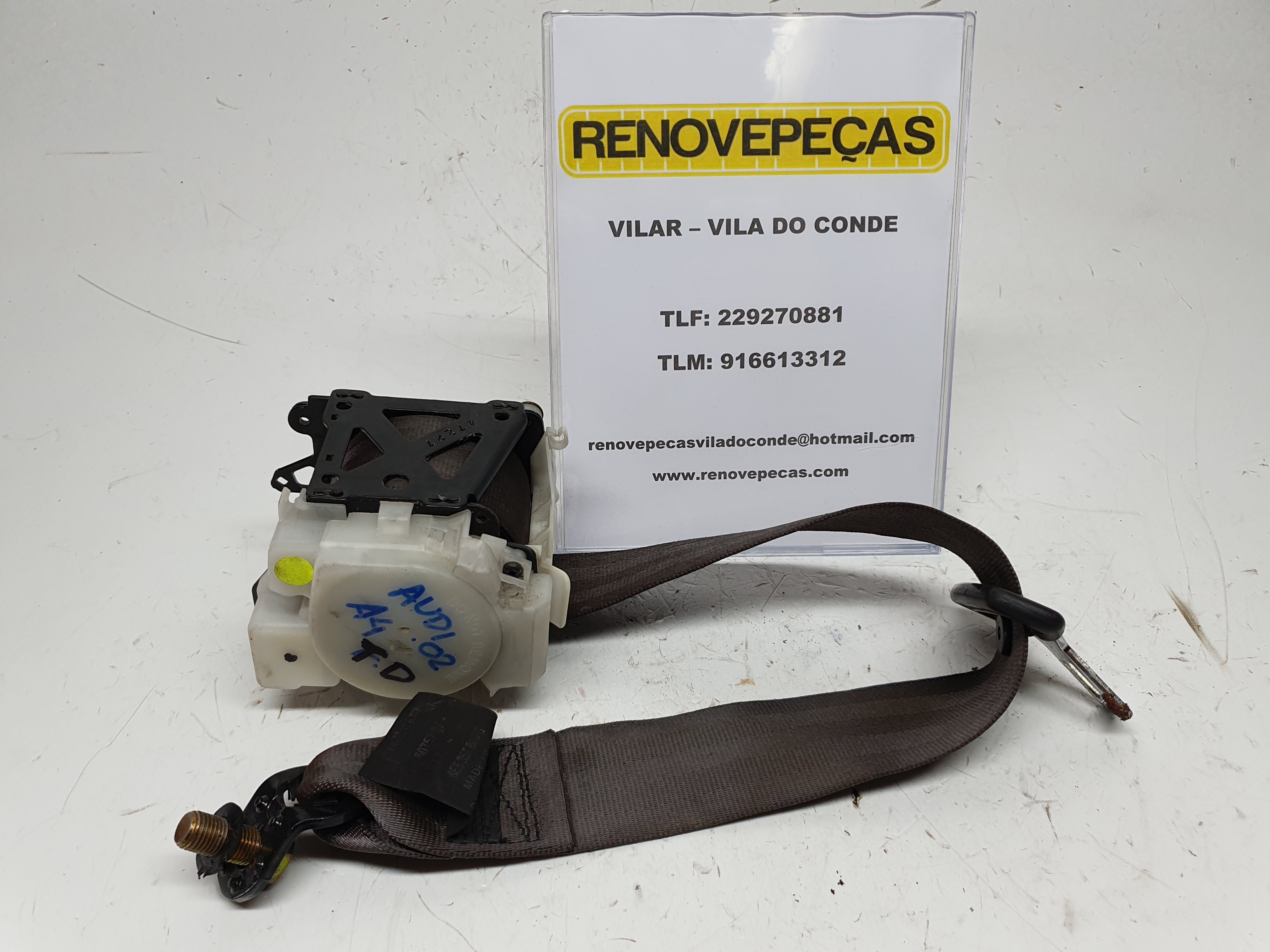 Right rear seatbelt AUDI A4 (8E2, B6)