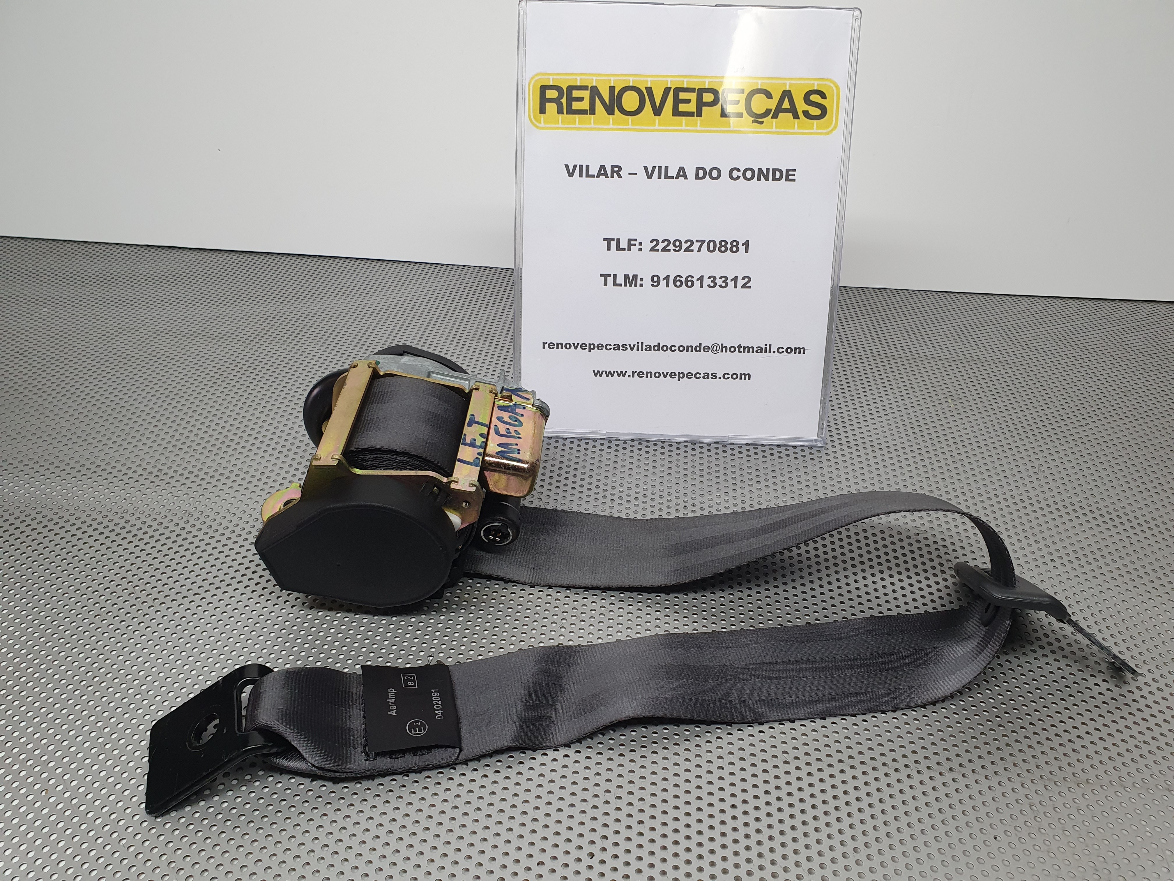 Left rear seatbelt RENAULT Megane II CC (EM0/1_)