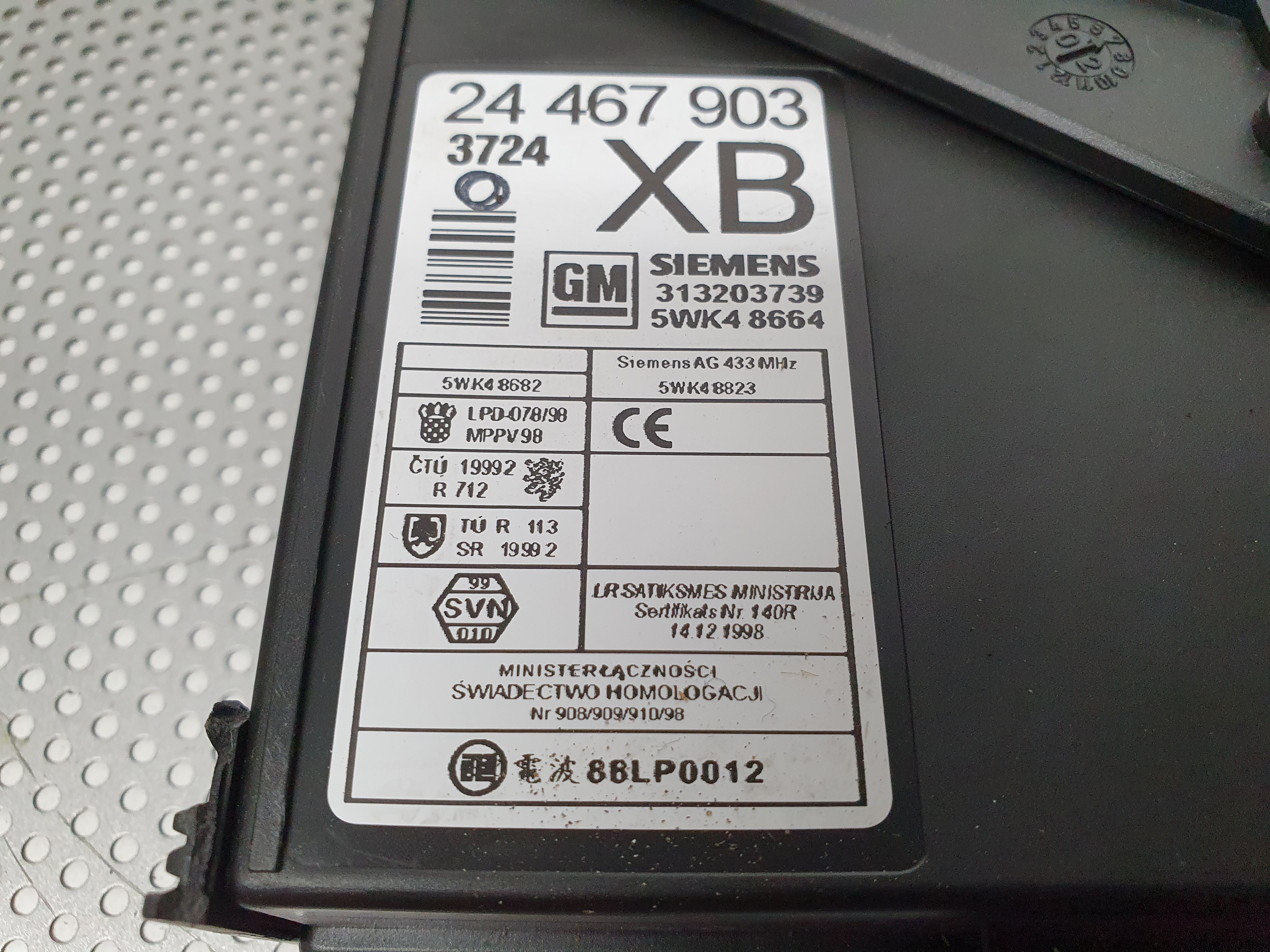 Módulo confort OPEL Corsa C Imagem-2