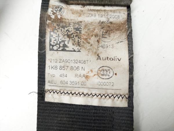 Right rear seatbelt VOLKSWAGEN Golf VI (5K1) Imagem-1