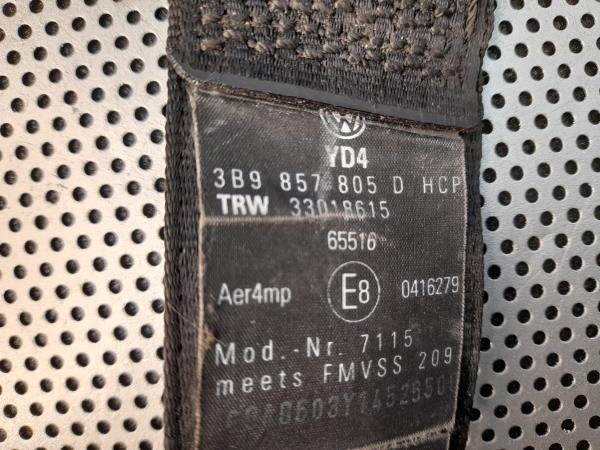 Left rear seatbelt VOLKSWAGEN Passat Variant (3B6) Imagem-3