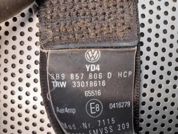 Right rear seatbelt VOLKSWAGEN Passat Variant (3B6) Imagem-5