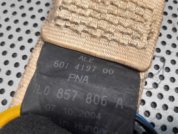 Right rear seatbelt VOLKSWAGEN Touareg (7L) Imagem-4
