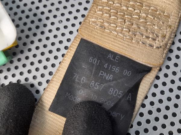 Left rear seatbelt VOLKSWAGEN Touareg (7L) Imagem-7