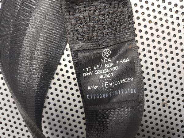 Right rear seatbelt VOLKSWAGEN Touran (1T) Imagem-3