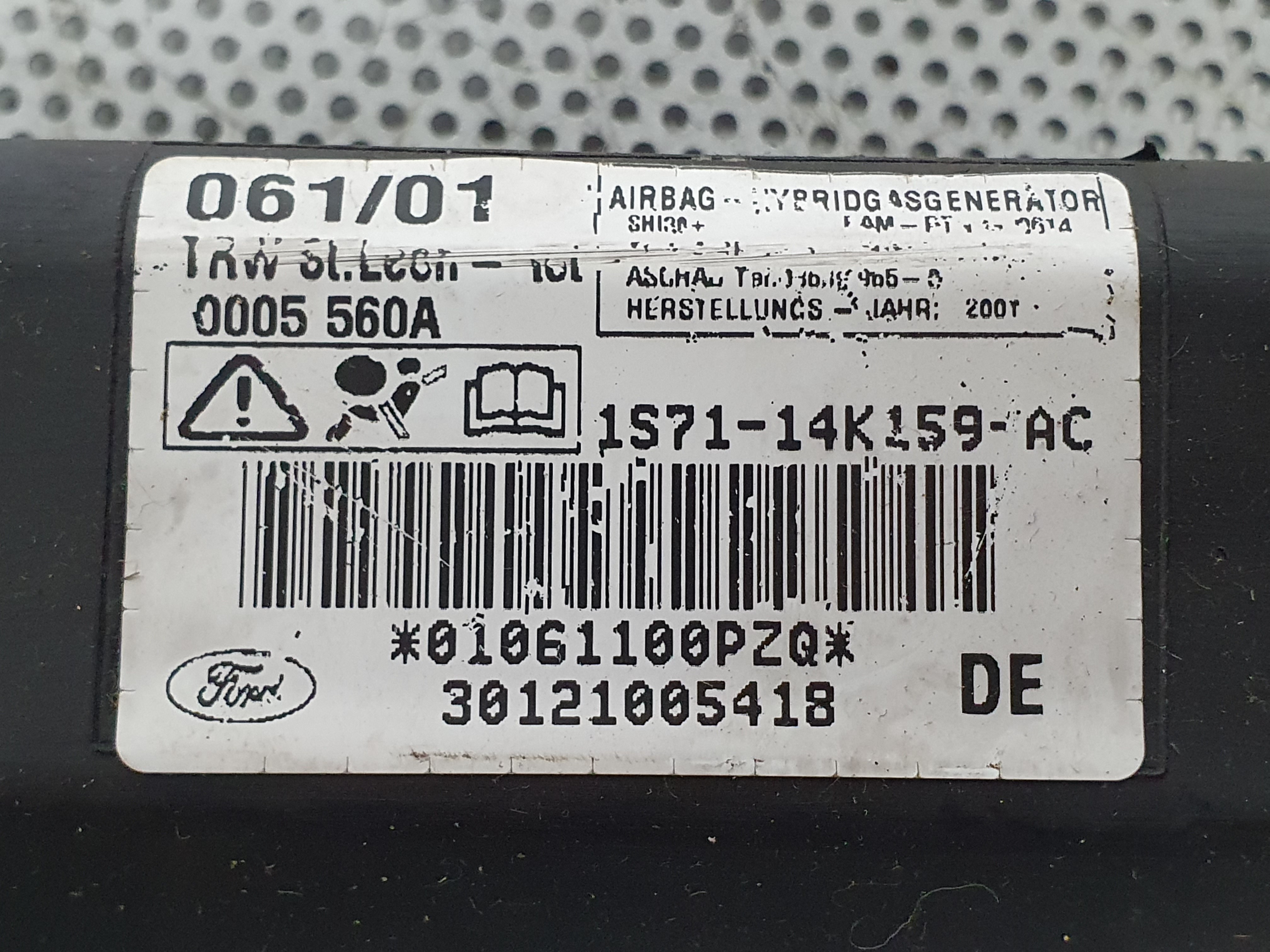 Airbag cortina esquerdo FORD Mondeo III (B5Y) Imagem-2