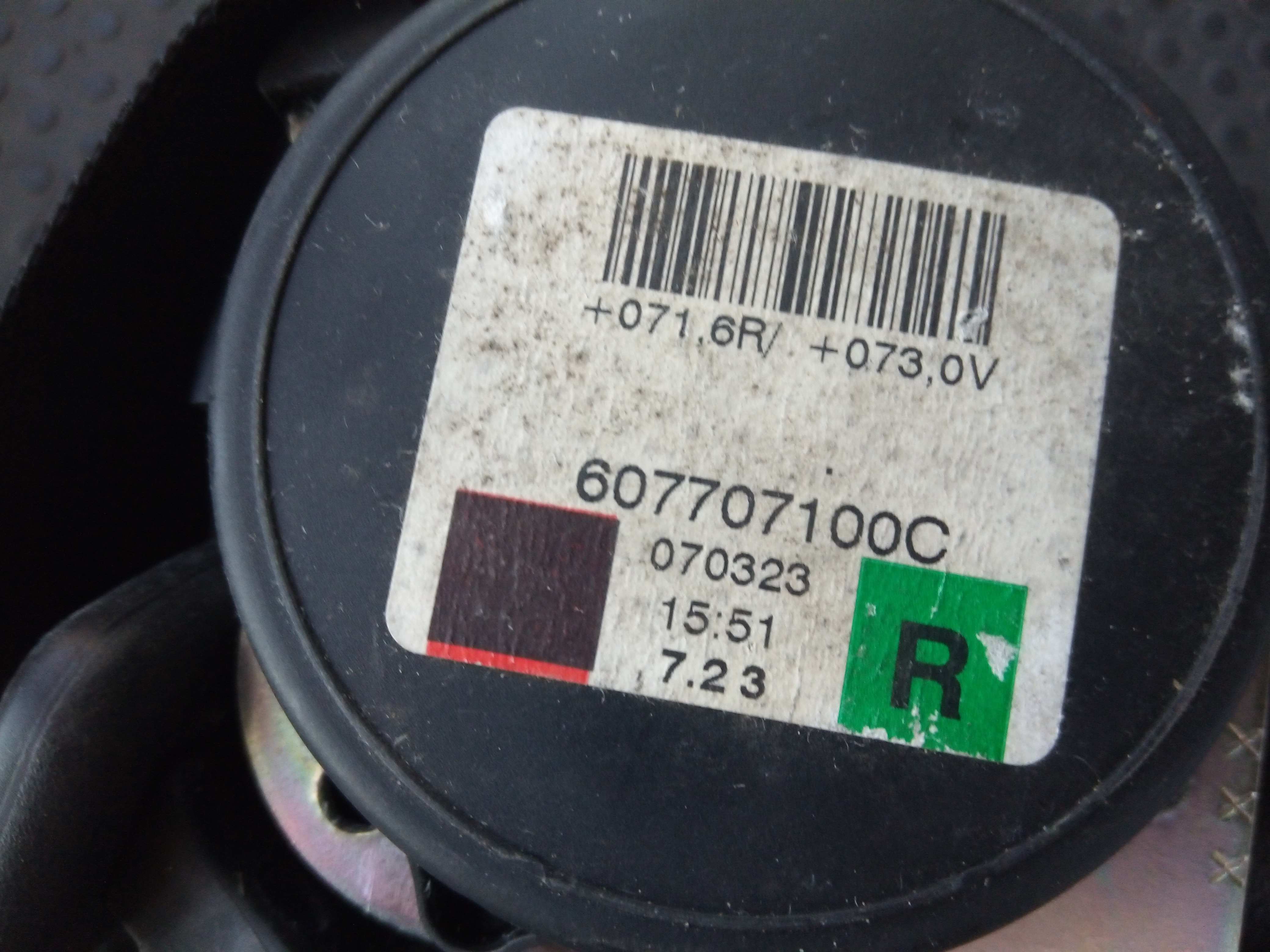 Right rear seatbelt FIAT Grande Punto (199_) Imagem-2