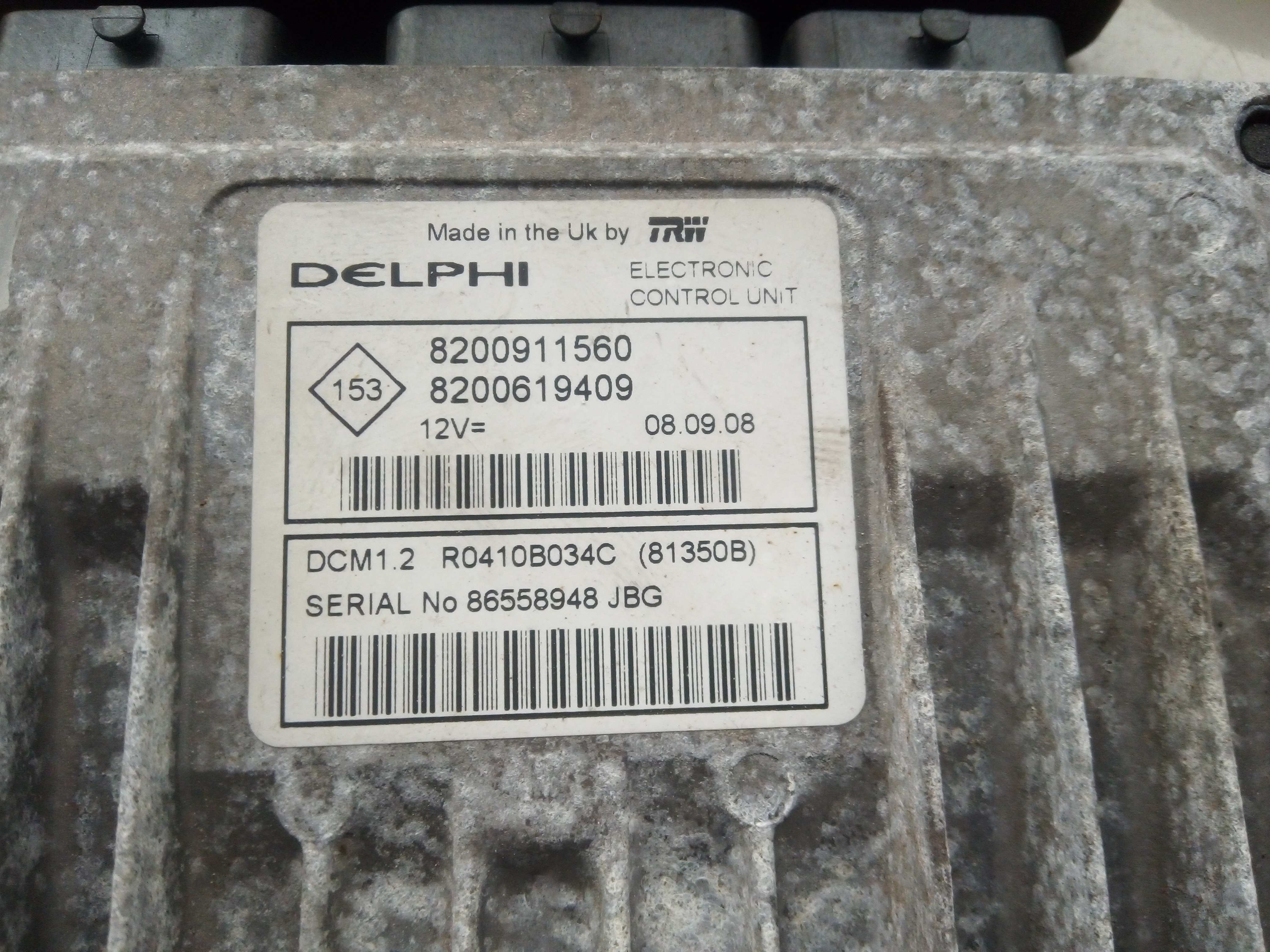 Kit imobilizador RENAULT Clio III (BR0/1, CR0/1) Imagem-1