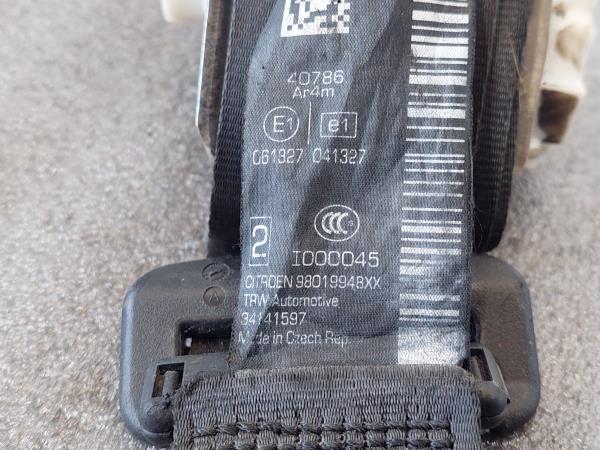 Right rear seatbelt CITROËN C3 II (SC_) Imagem-2