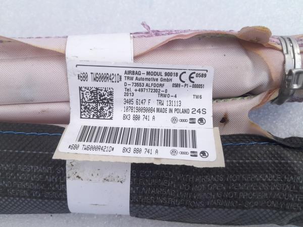 Airbag Cortinha Izquierdo AUDI A1 (8X1, 8XK) Imagem-1