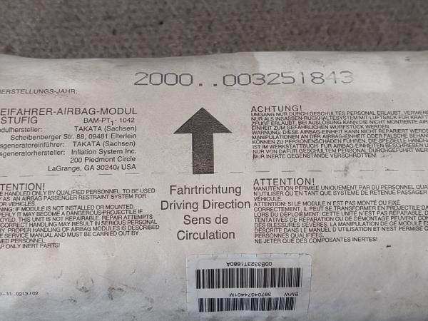 Airbag passageiro BMW 3 Touring (E46) Imagem-2 Airbag passageiro BMW 3 Touring (E46) Imagem-2