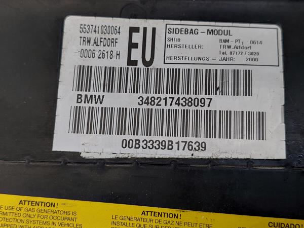 Airbag lateral frente direita BMW 3 Touring (E46) Imagem-2