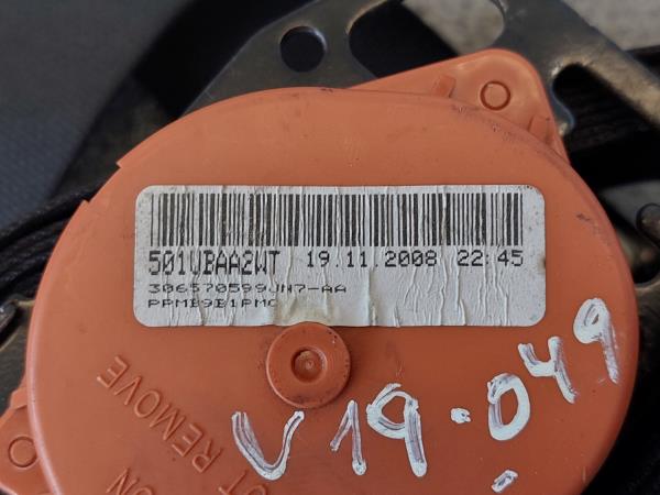 Left rear seatbelt OPEL Agila B (H08) Imagem-3
