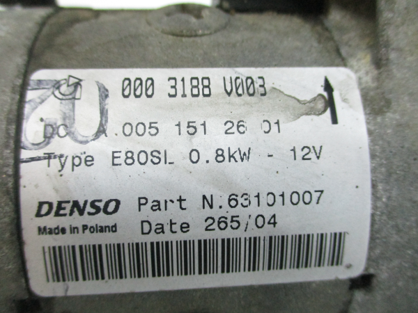 Motor de arranque SMART ForTwo Cabrio (450) Imagem-2