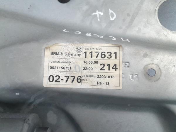 Elevalunas trasero derecho VOLKSWAGEN Passat (3B2) Imagem-1