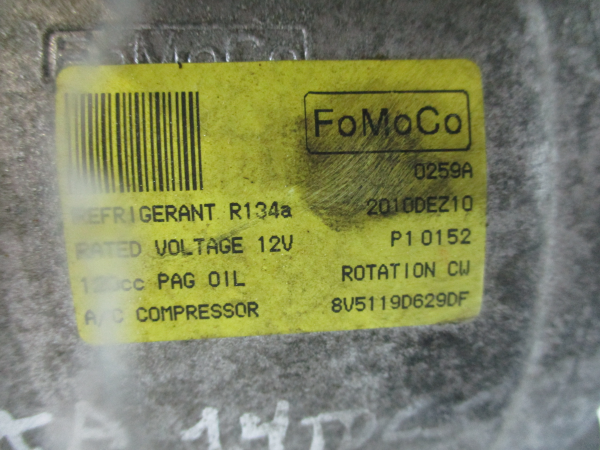 Compressor AC FORD Fiesta VI (CB1, CCN) Imagem-6 Compressor AC FORD Fiesta VI (CB1, CCN) Imagem-6