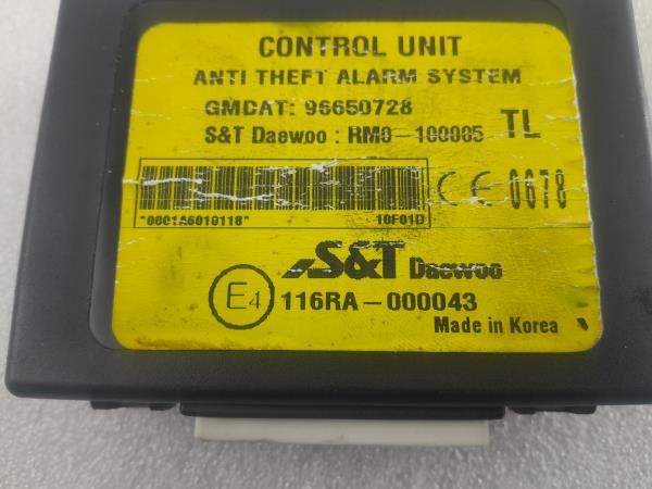 Centralina do alarme CHEVROLET Aveo Hatchback (T250, T255) Imagem-1 Centralina do alarme CHEVROLET Aveo Hatchback (T250, T255) Imagem-1