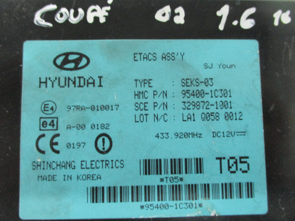 Módulo confort HYUNDAI Coupé (GK) Imagem-3