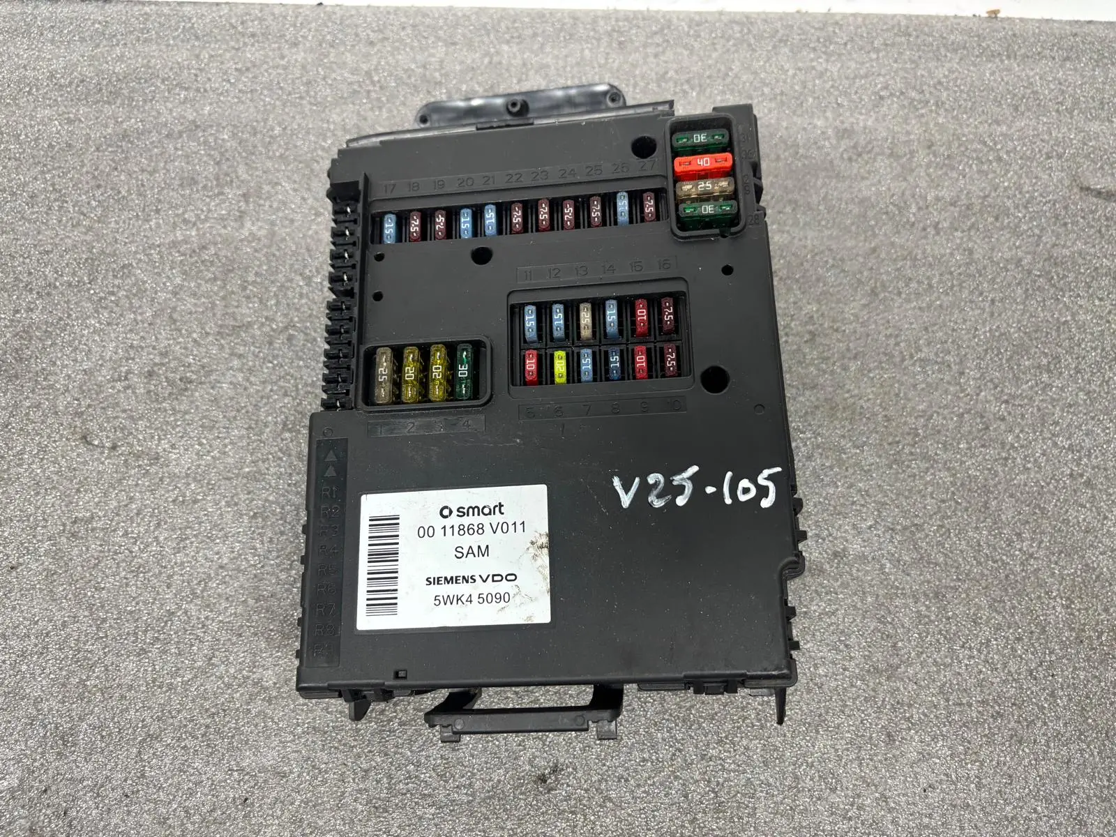 Caixa fusíveis / SAM / BSI SMART ForTwo Cabrio (450)
