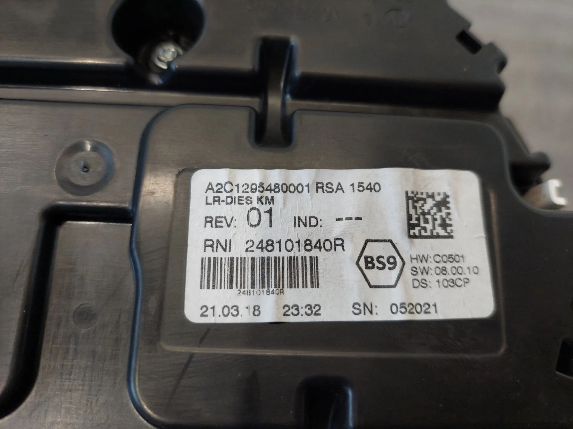 Compteur de vitesse RENAULT Megane IV Grandtour (K9A/M_)