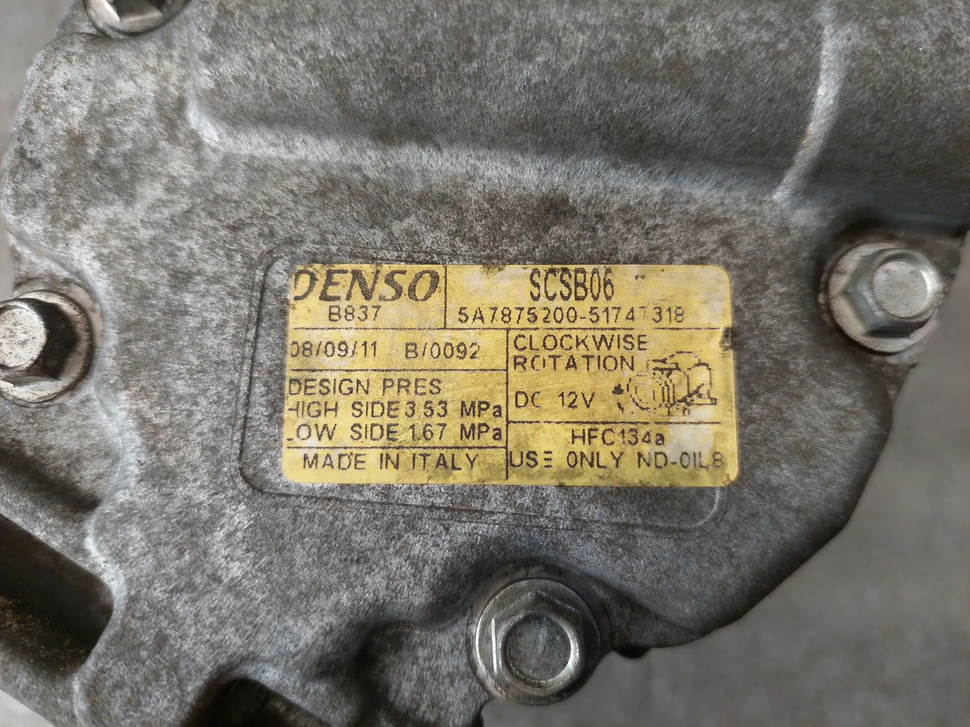 Compresseur AC FIAT 500 (312_) Imagem-6