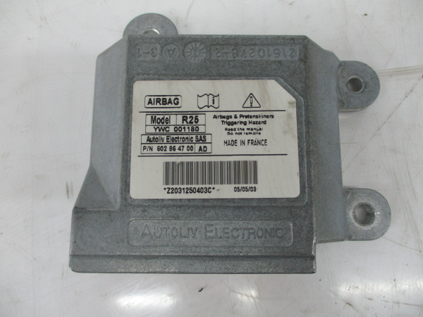 Centralina airbag MG MG ZR Imagem-2 Centralina airbag MG MG ZR Imagem-2