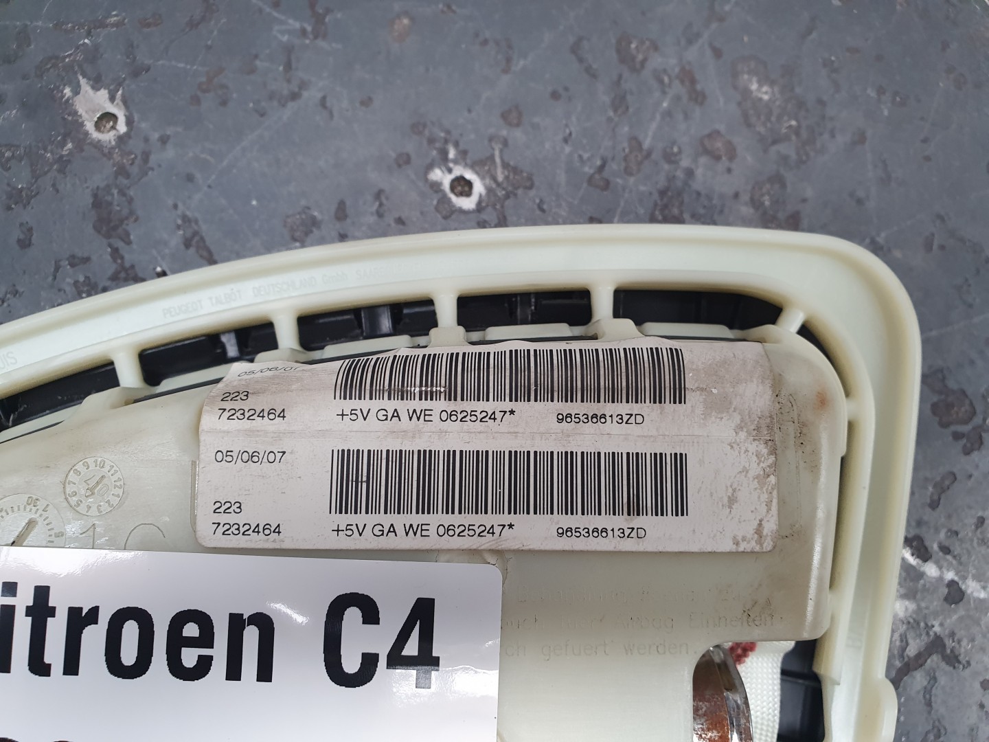 Airbag Guache CITROËN C4 I (LC_) Imagem-2