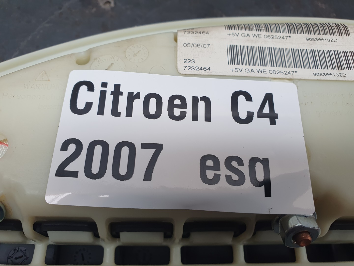 Airbag Guache CITROËN C4 I (LC_)