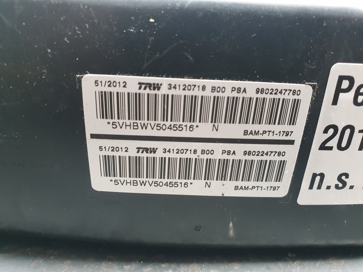 Airbag Guache PEUGEOT 208 Imagem-3