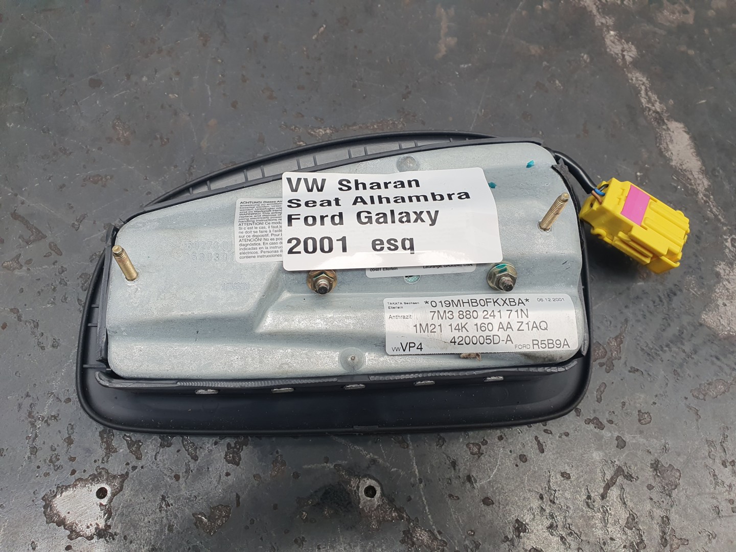 Airbag Guache VOLKSWAGEN Sharan (7M)