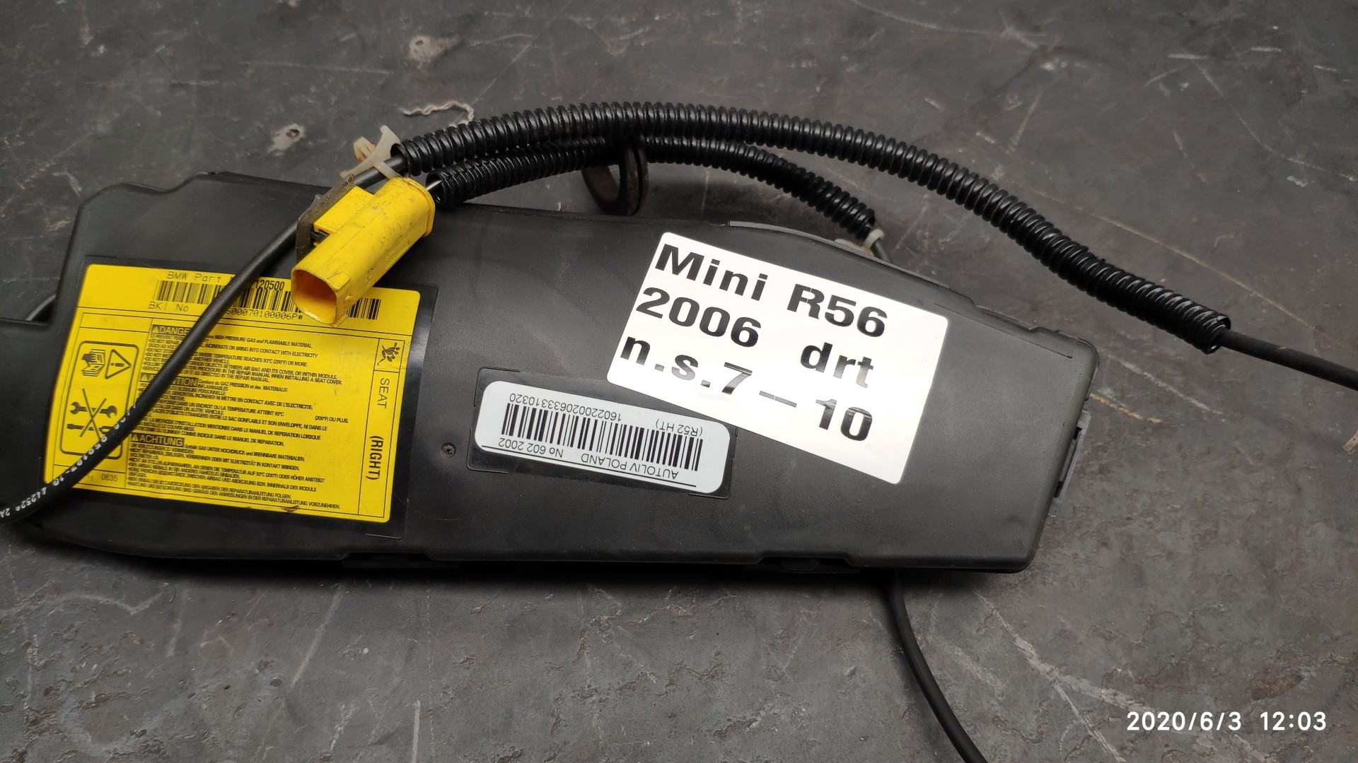 Airbag  Droite MINI Mini (R56)