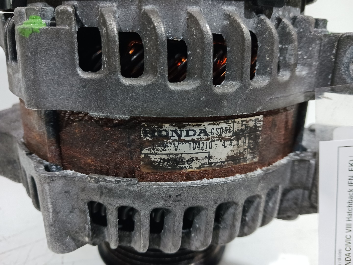 Alternador HONDA Civic VIII Hatchback (FN_, FK_) Imagem-3