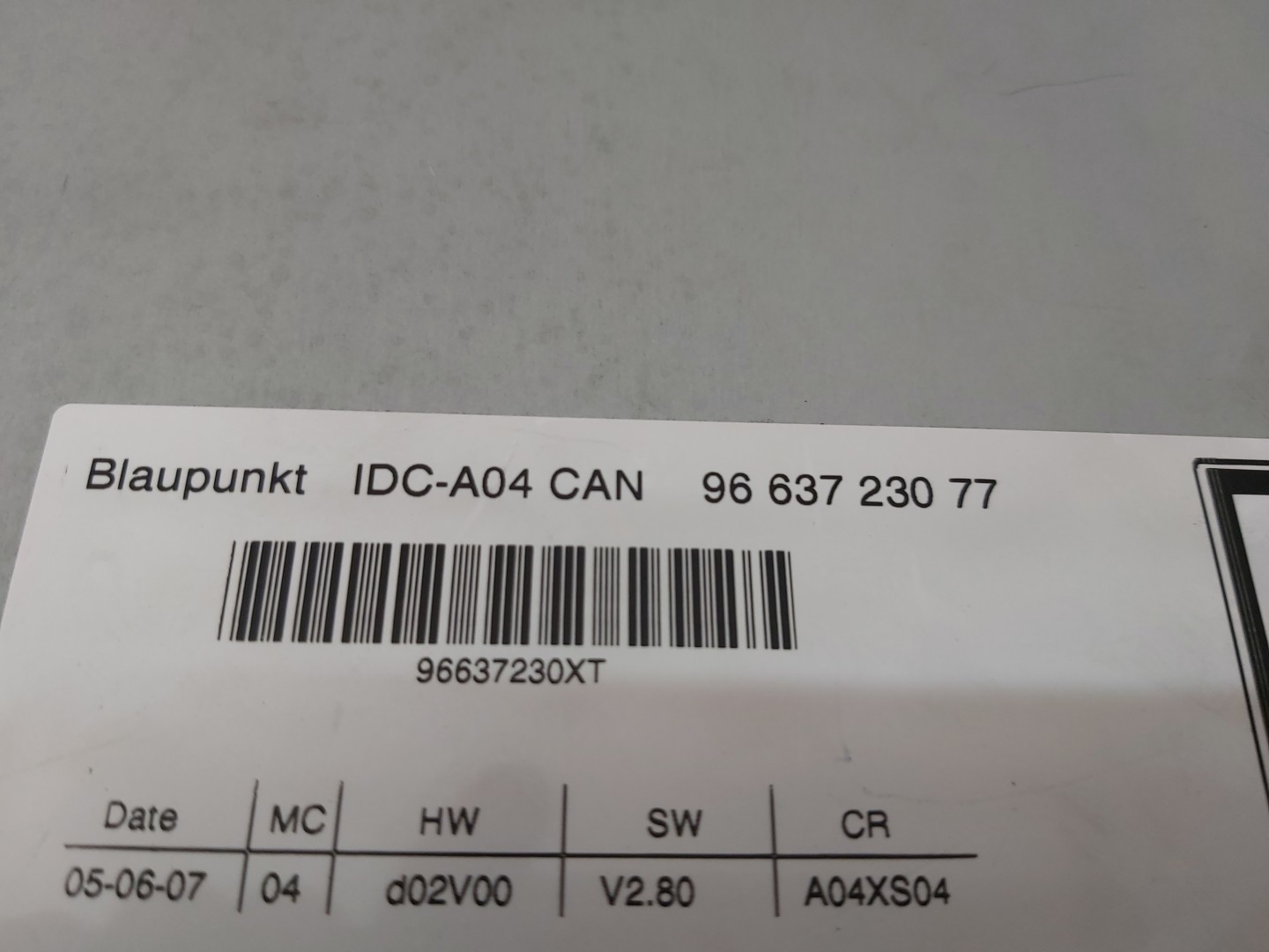 Lecteur CD / Boîte CITROËN C4 Picasso I (UD_) Imagem-3