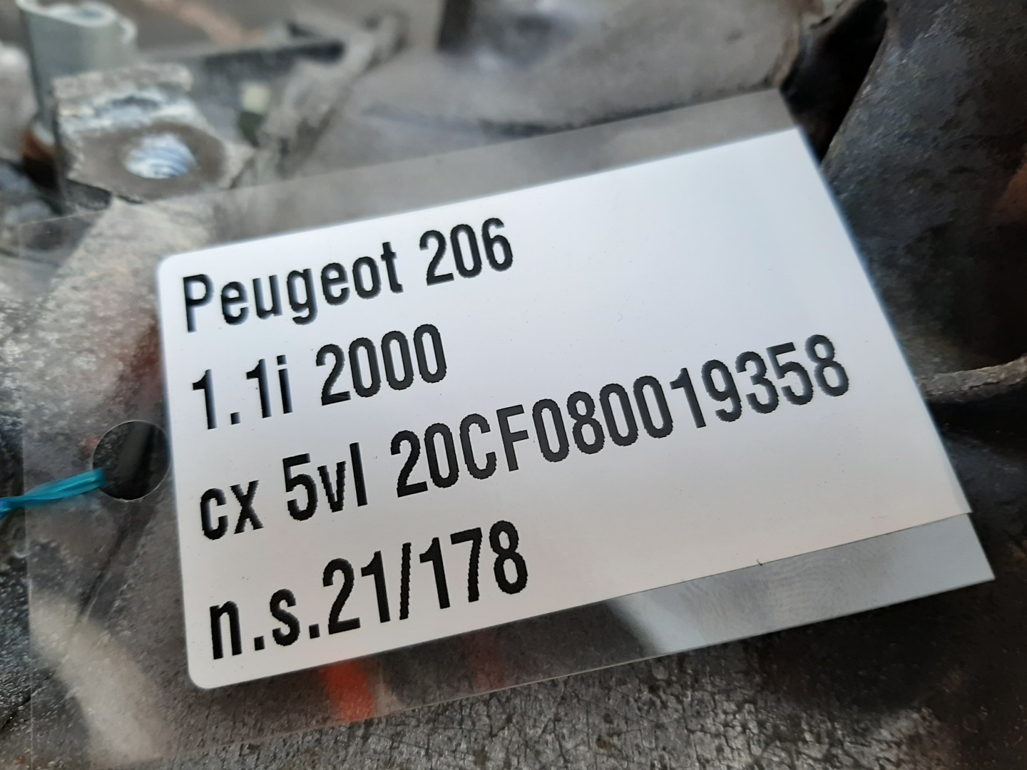 Boîte de vitesses manuelle PEUGEOT 206 (2A/C) Imagem-0