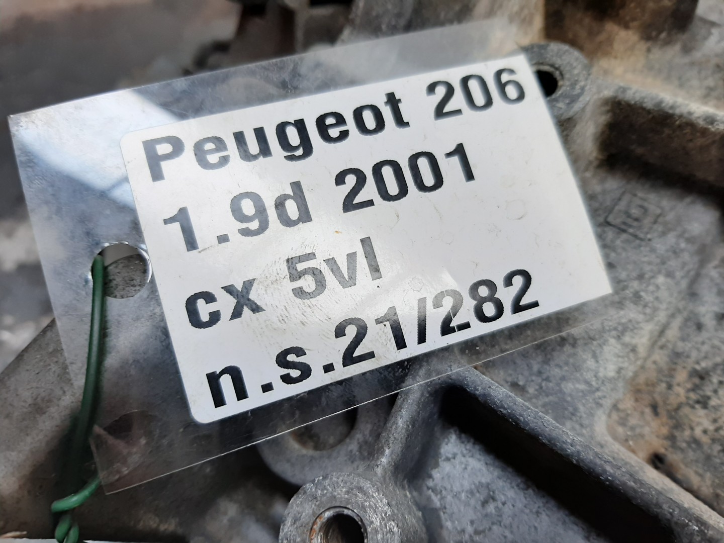 Boîte de vitesses manuelle PEUGEOT 206 (2A/C)