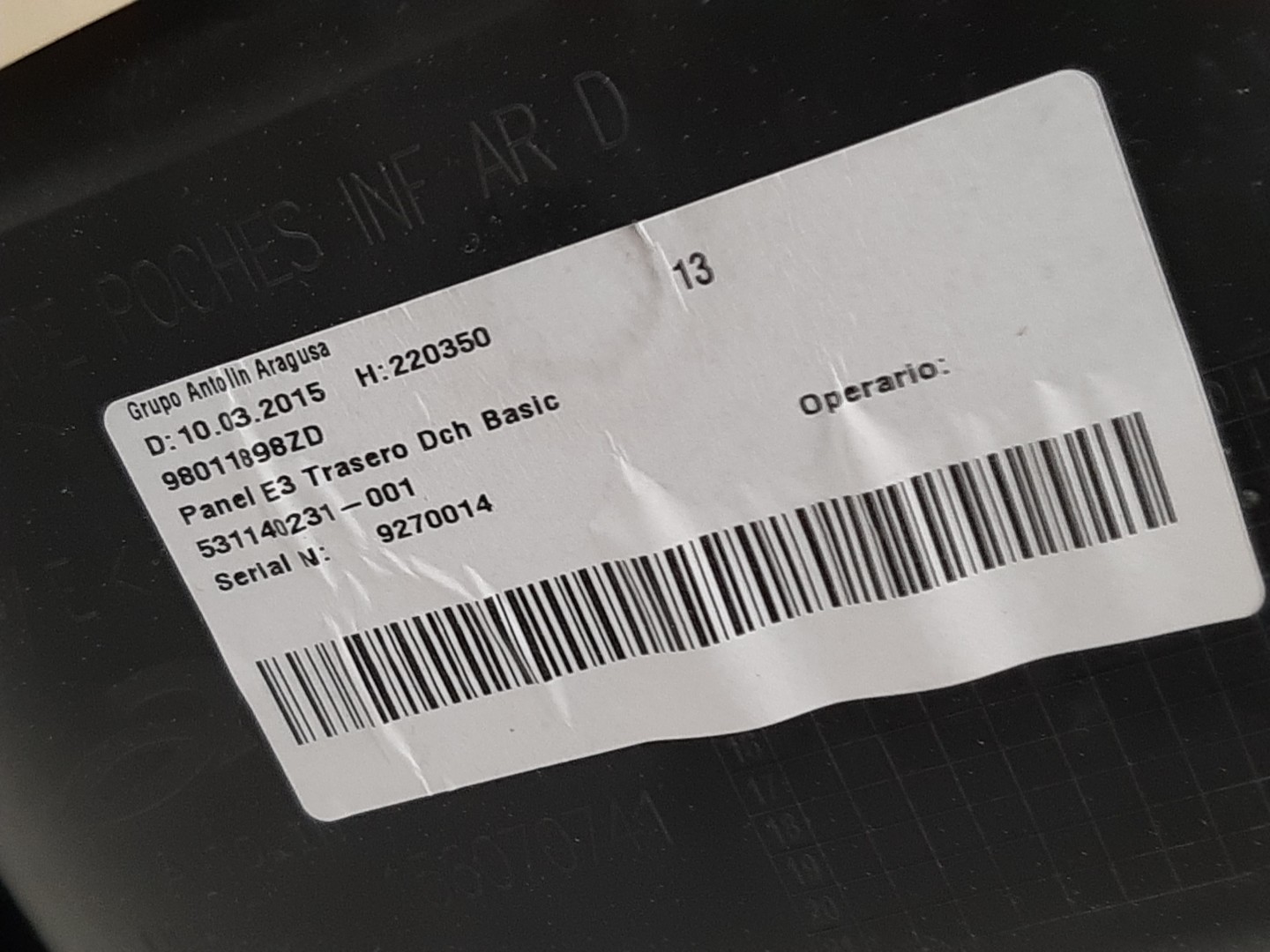 Panneau de porte arrière Droite CITROËN C4 Cactus Imagem-2