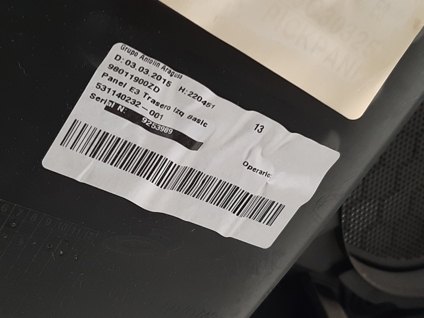 Panneau de porte arrière gauche CITROËN C4 Cactus Imagem-1