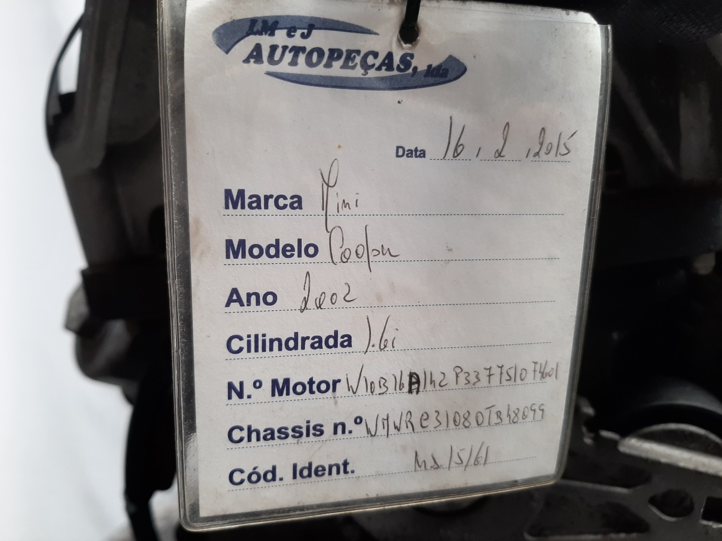 Moteur complet MINI Mini (R50, R53) Imagem-1