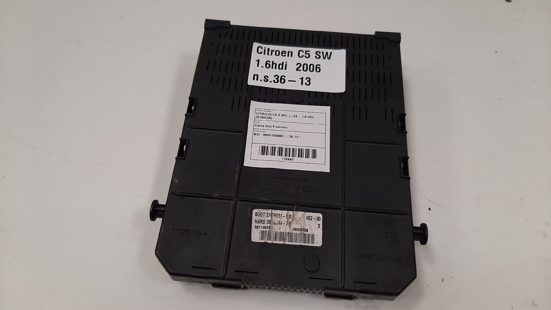 Boîte de fusibles / SAM / BSI CITROËN C5 II (RC_)