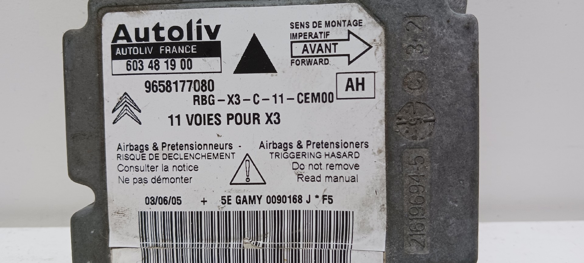 Calculateur  airbag CITROËN C5 II (RC_) Imagem-2