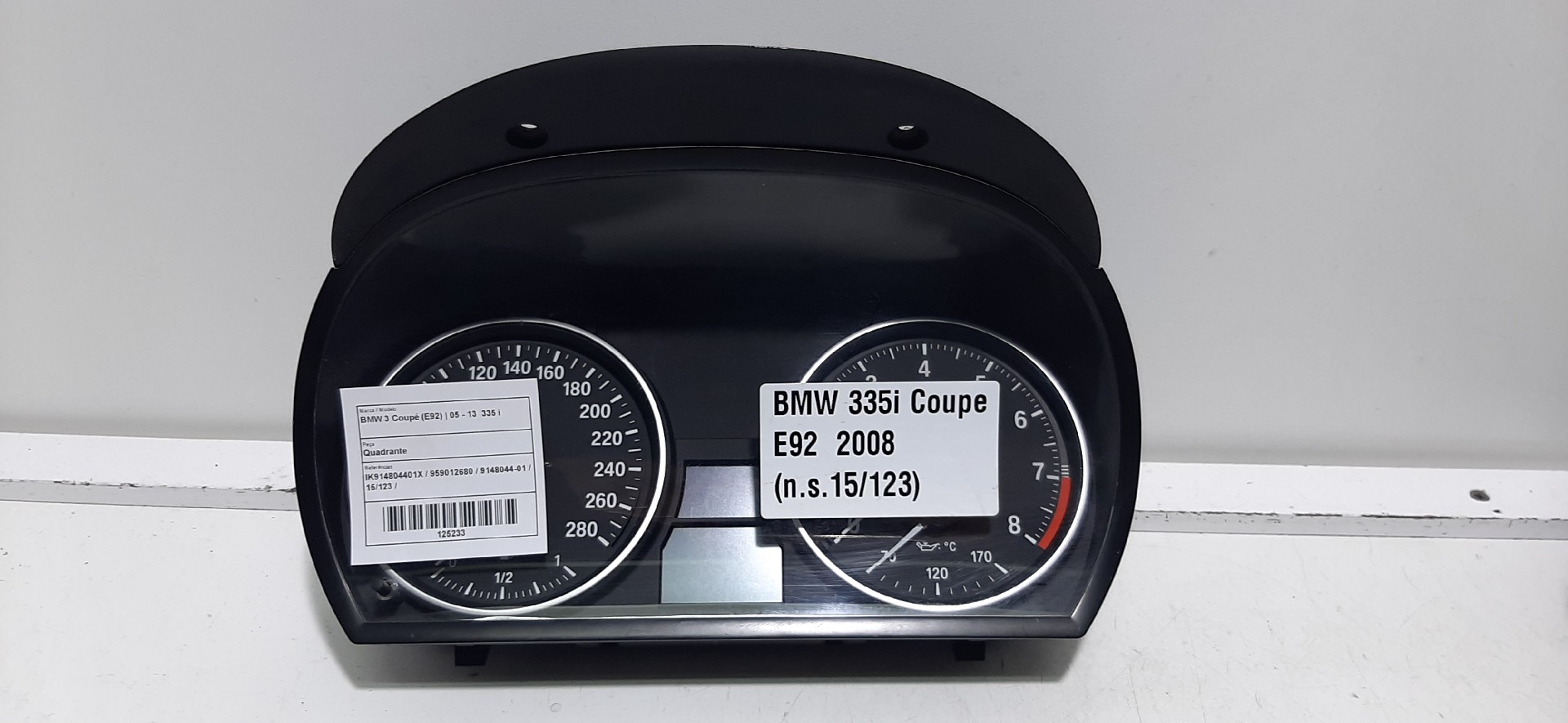 Instrument cluster BMW 3 Coupé (E92)