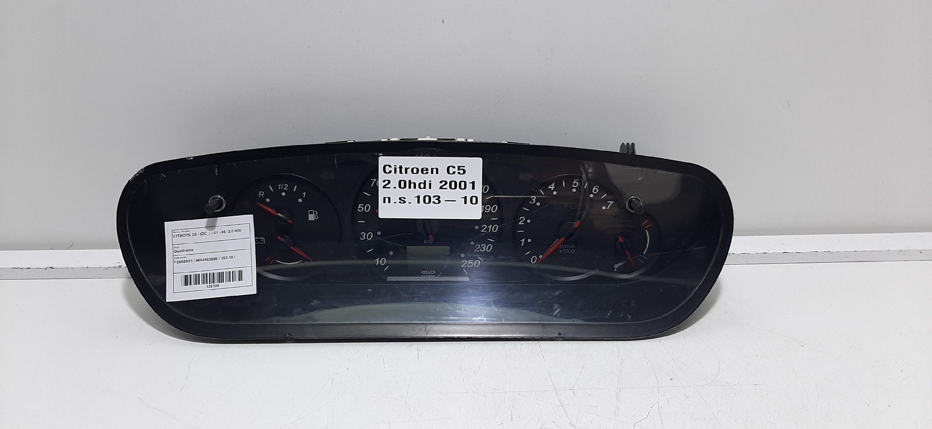 Compteur de vitesse CITROËN C5 I (DC_)