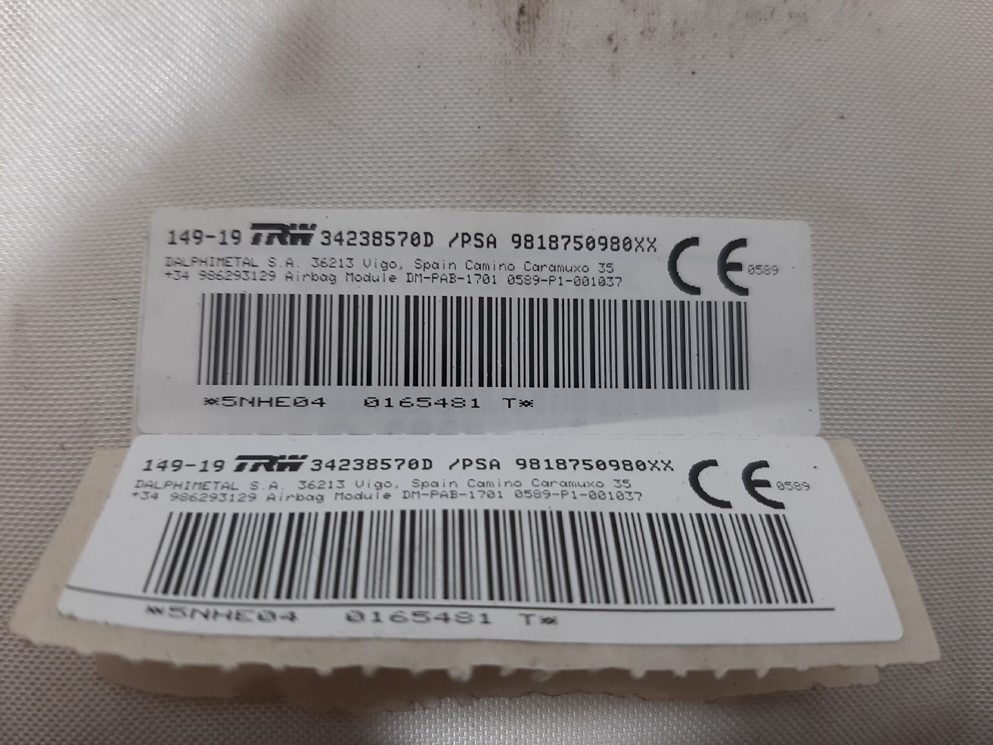 Airbag Passager CITROËN Berlingo (K9) Imagem-2