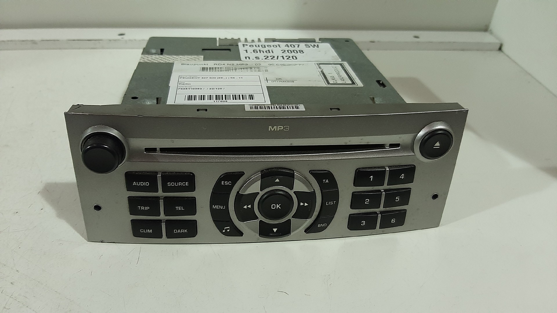Autoradio PEUGEOT 407 SW (6E_)