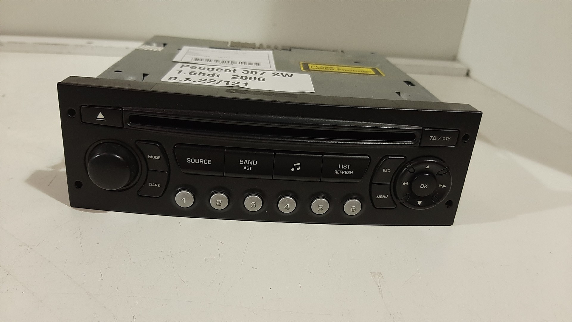 Autoradio PEUGEOT 307 SW (3H)