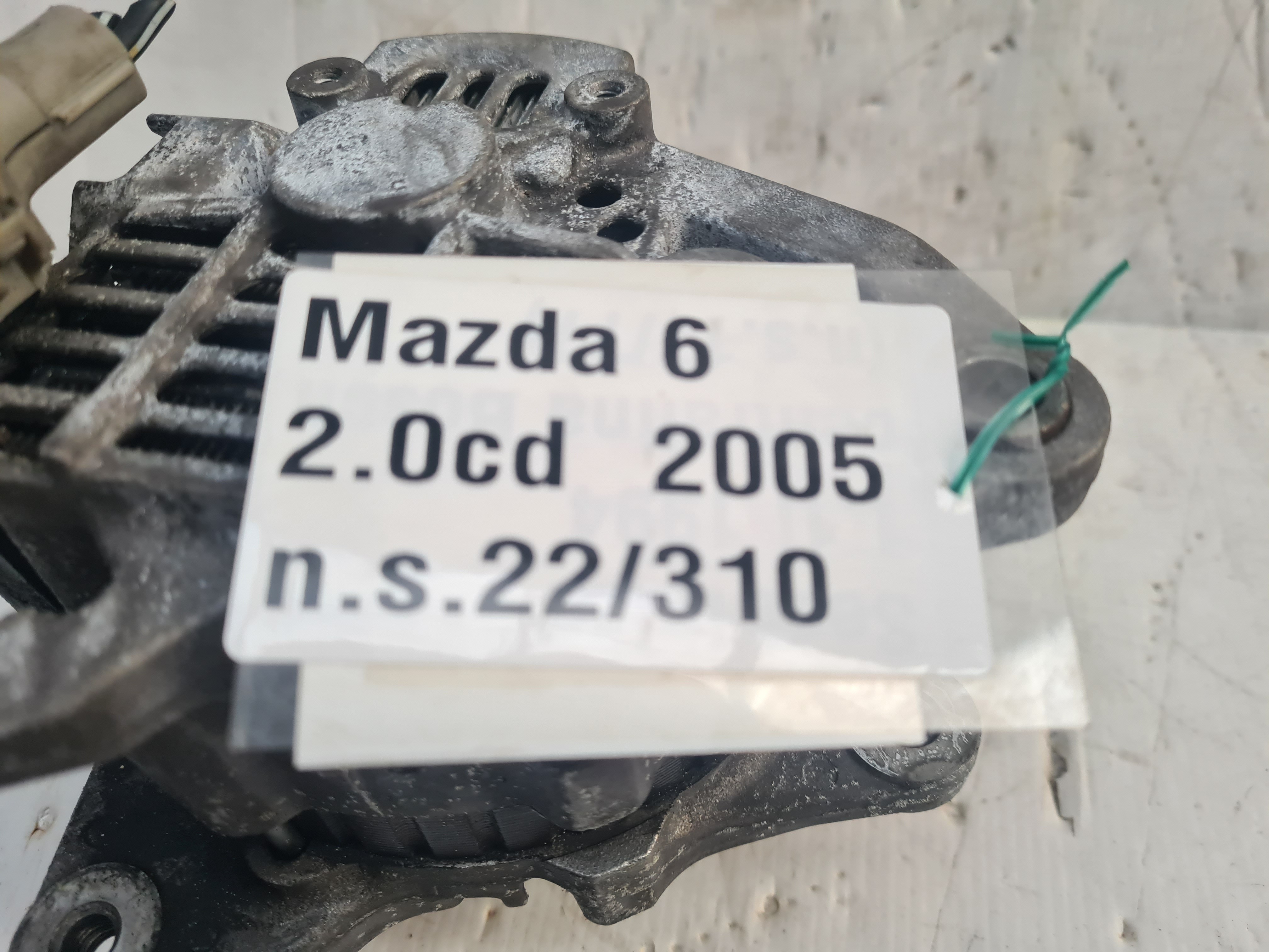 Alternator MAZDA 6 Hatchback (GG)